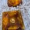 Thumbnail: Vintage amber glass ash tray