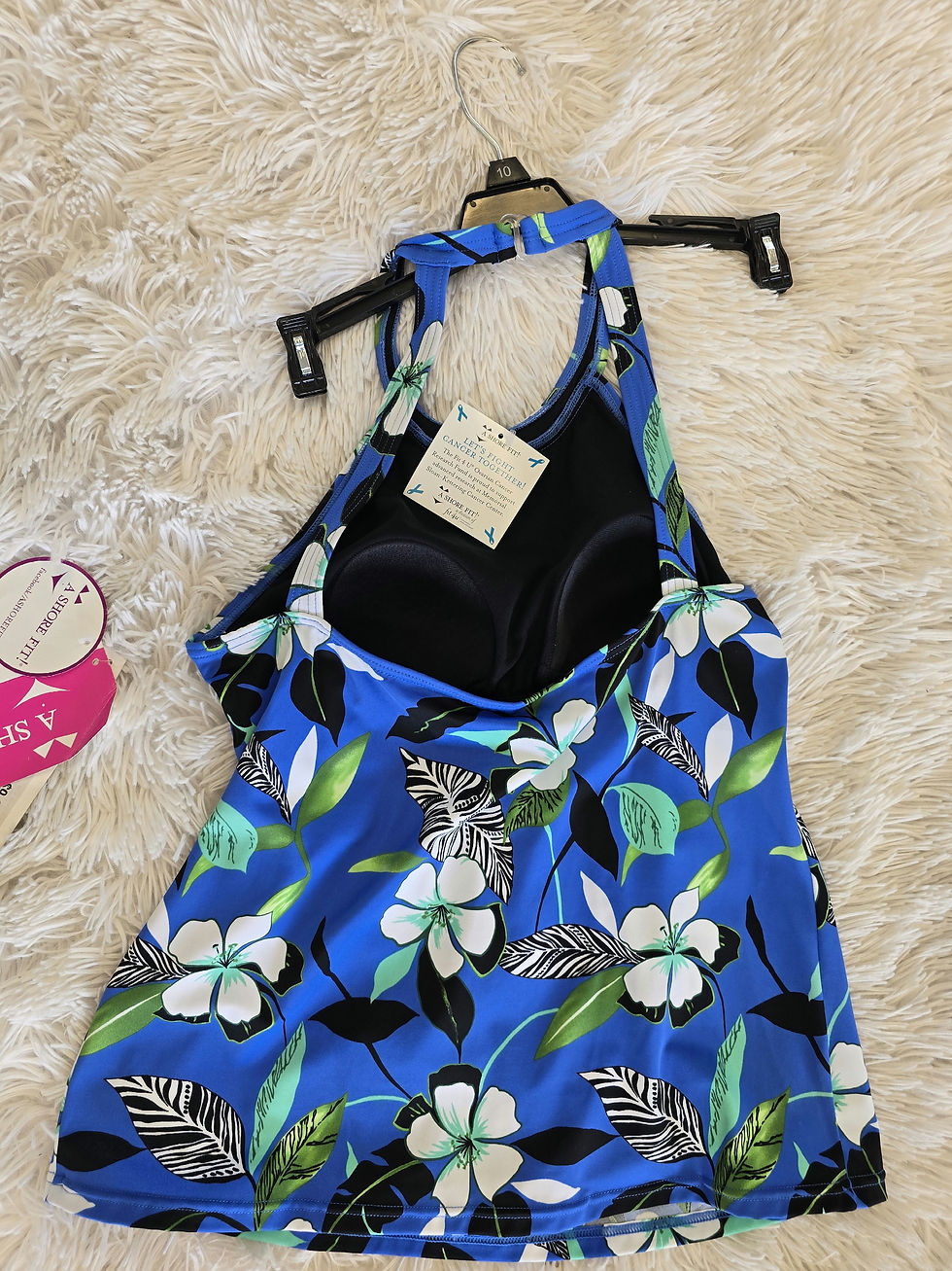Thumbnail: A sure fit women pink top/swimwear size 8