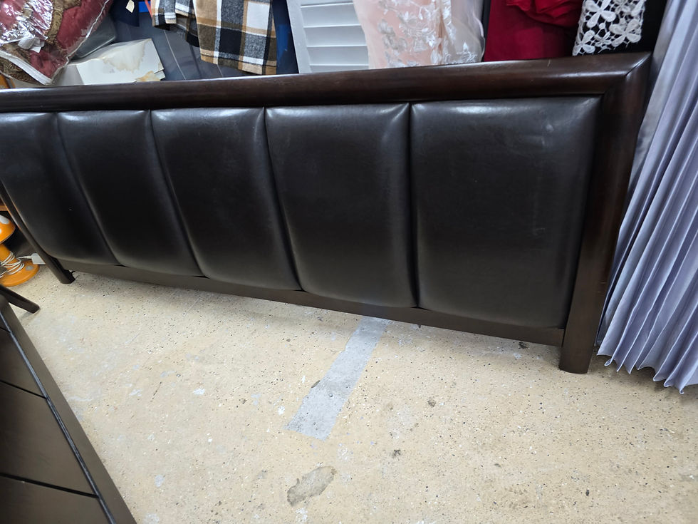 Thumbnail: King bed frame headboard footboard side rails