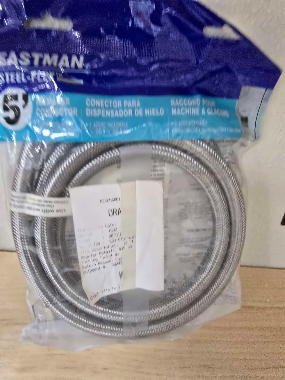 Thumbnail: Eastman steel flex 5ft ice maker hose