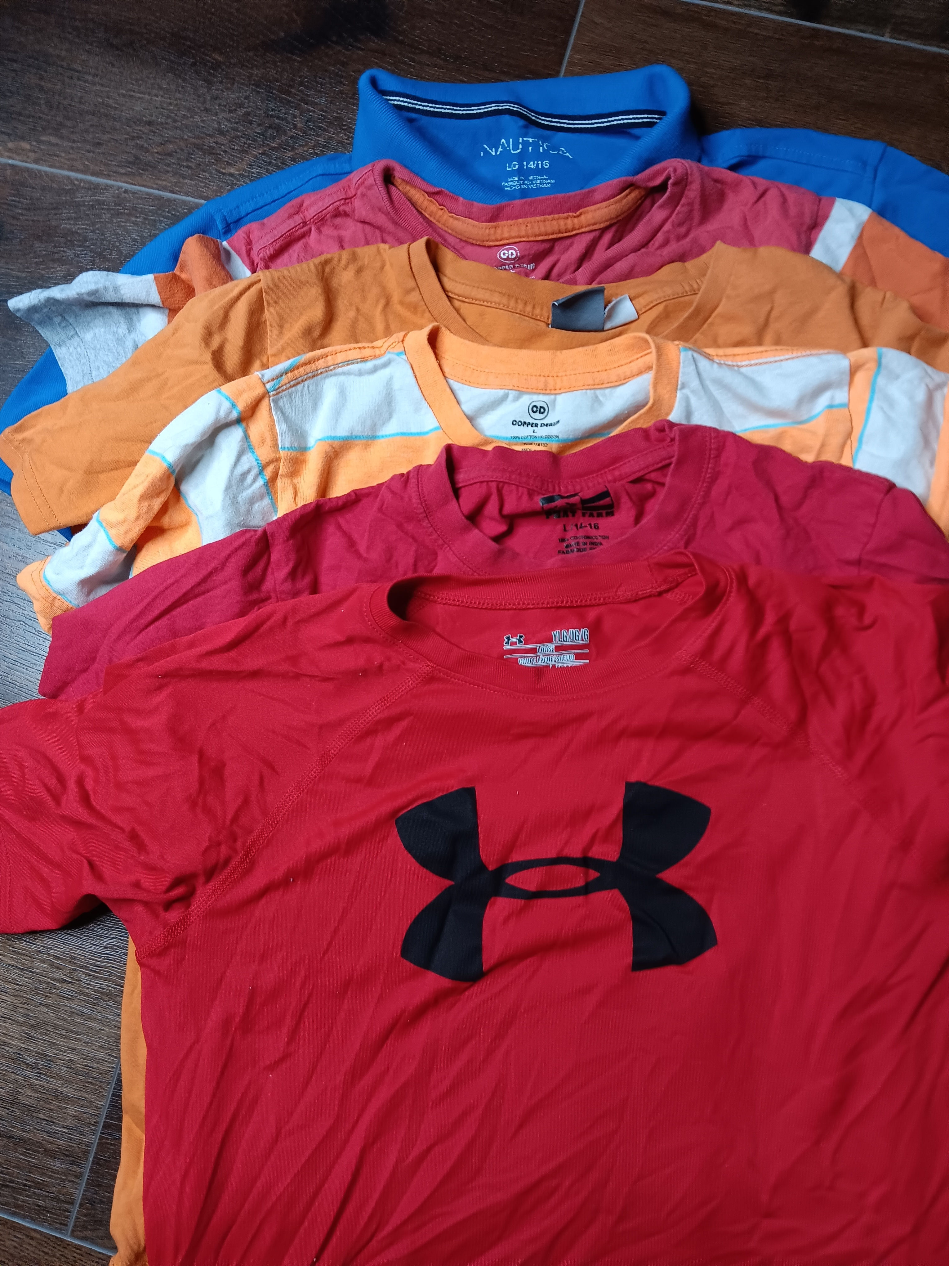 Set of 6 large boys shirt