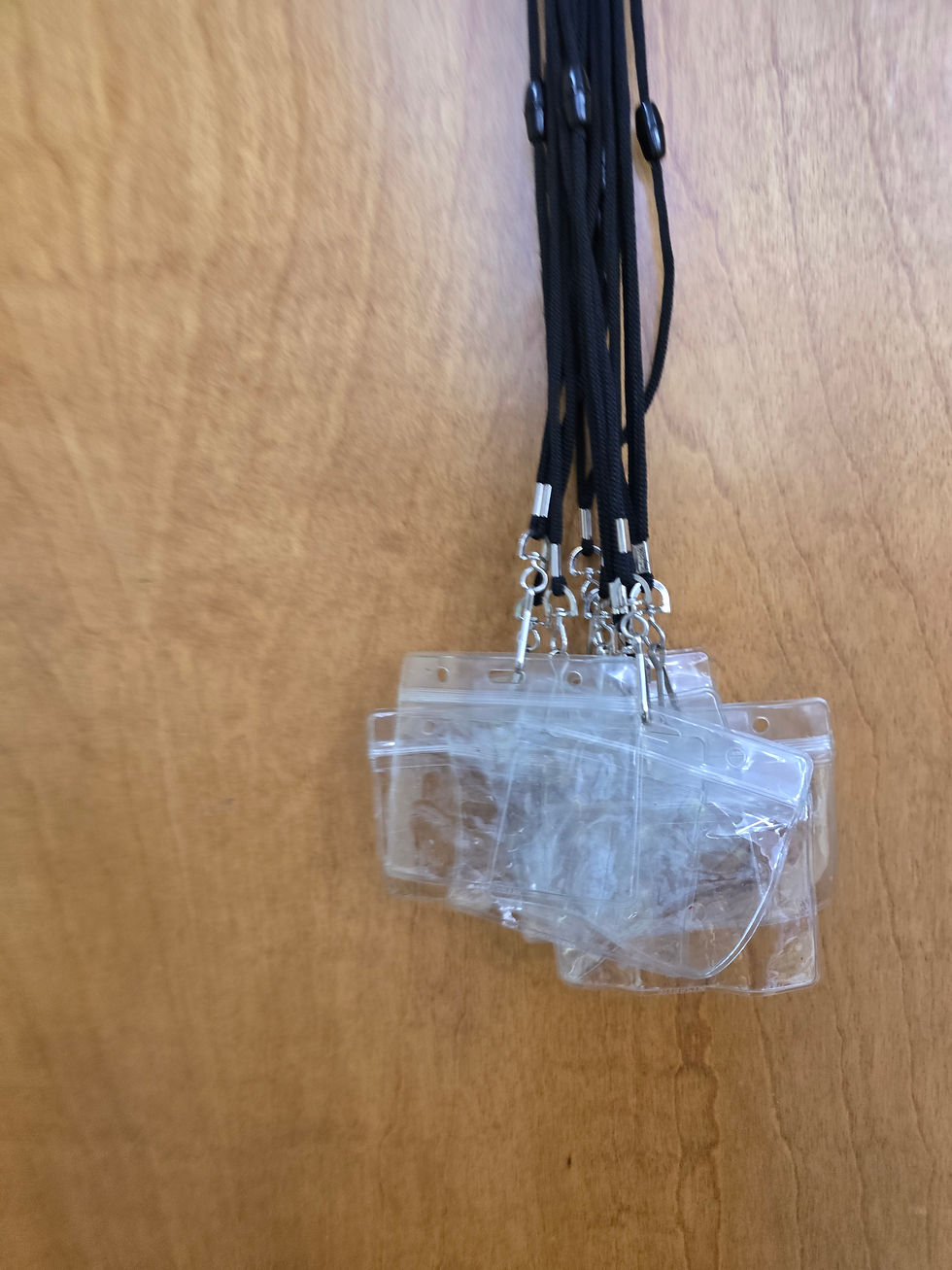 clear Name tag ID holder