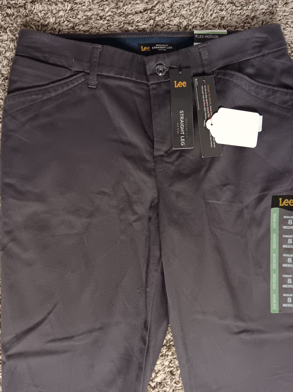 Lee Flex Motion Stretch Pants size 8
