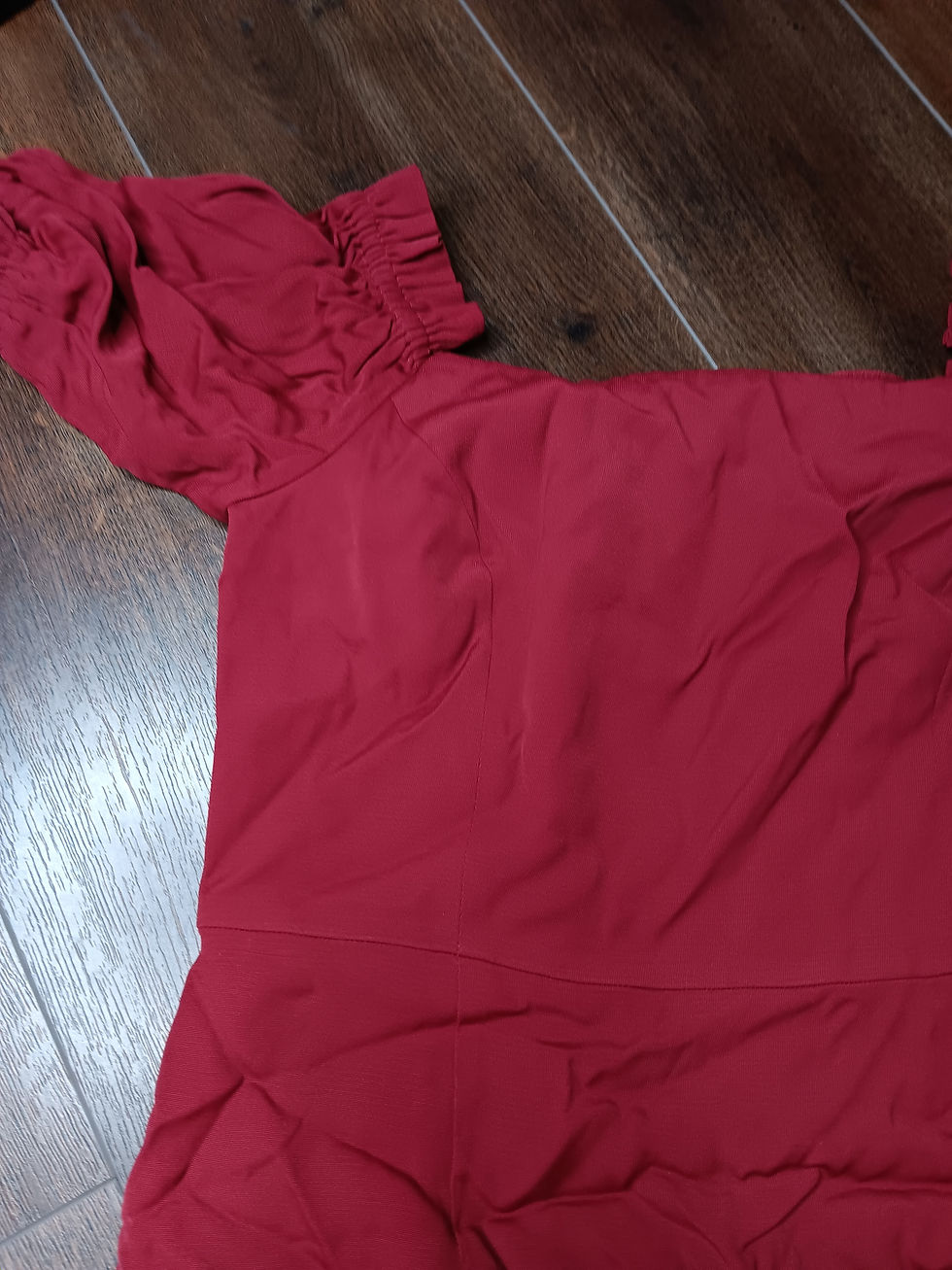 Thumbnail: Antonio Melani Knee length red dress size 10