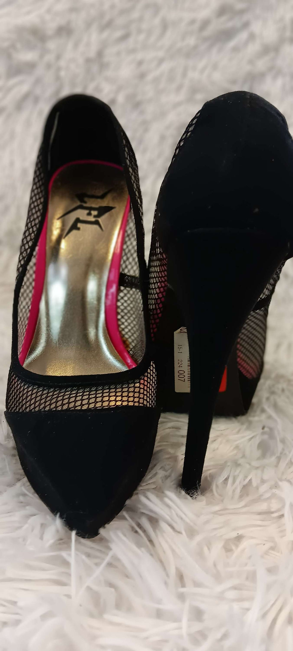 Thumbnail: LFL Temper Black stilettos (size 7)