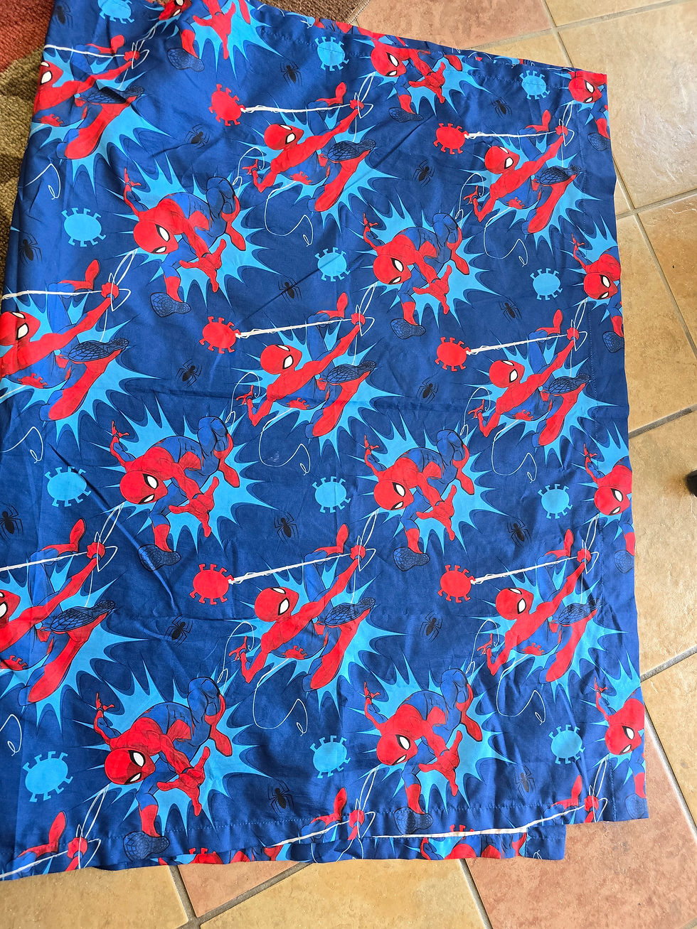 Pair Spiderman curtains