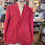 Thumbnail: Mens XXL Alan Flusser Burgundy Crushed Corduroy Suit Jacket Blazer Sport Coat