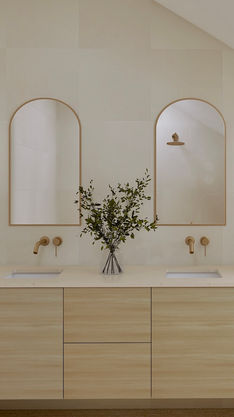 Photorealistic bathroom render created for an interior designer to explore finishes and layout