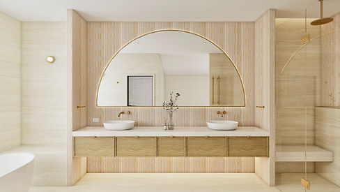 Bathroom interior 3D visualisation before construction