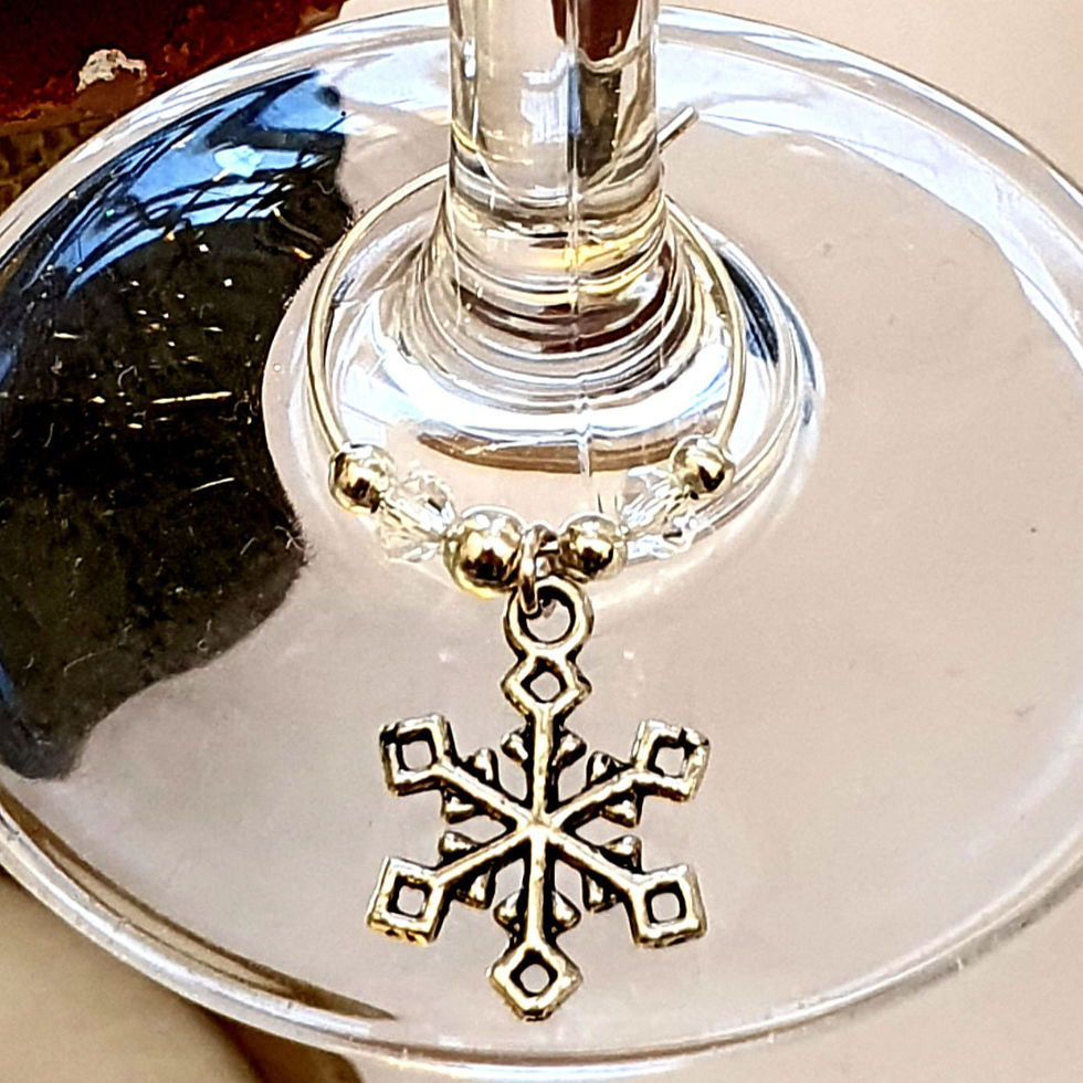 Thumbnail: Snowflake WINE CHARM