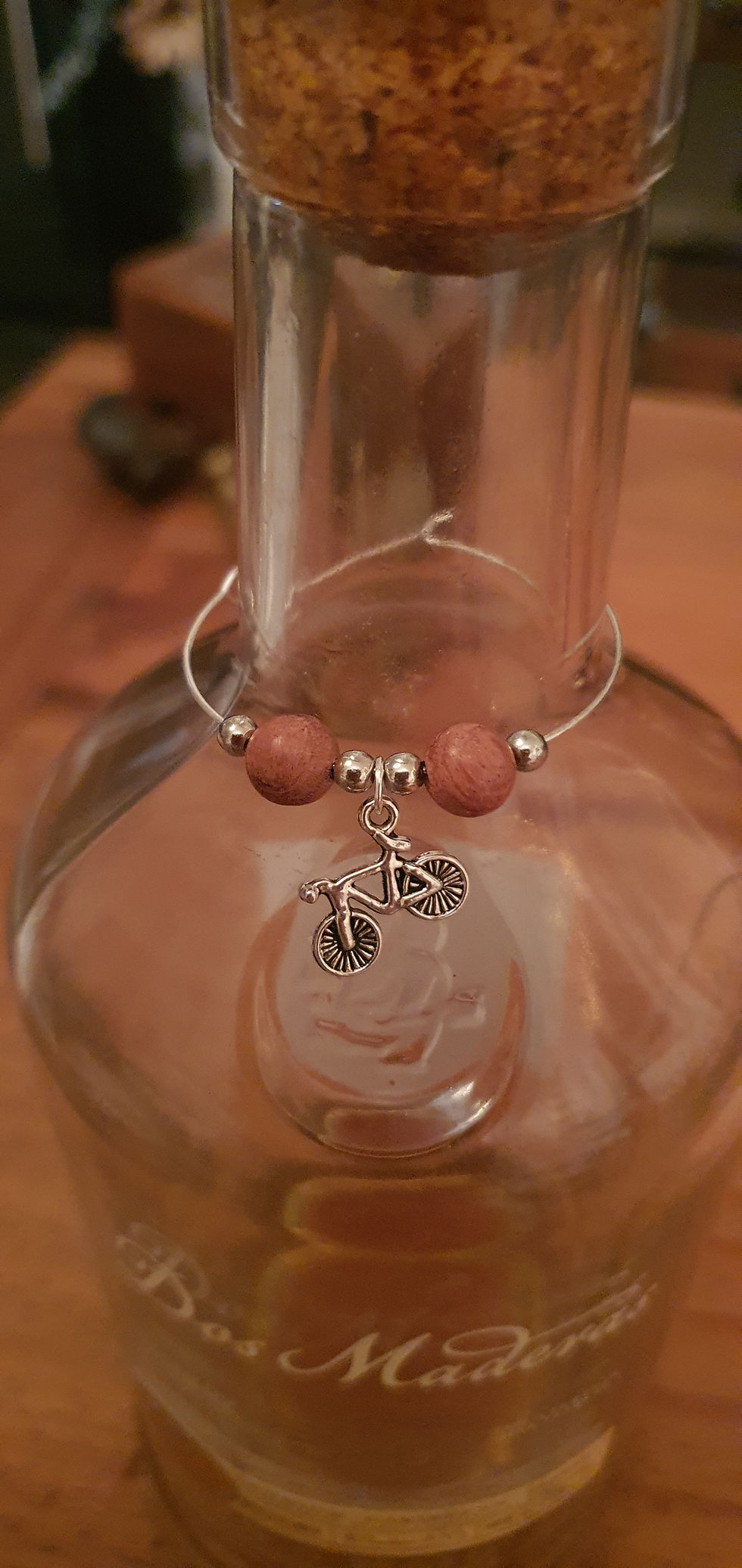 Thumbnail: 🚵🏻‍♂️ Cyclists Bicycle :  Whisky Champagne Bottle Charm - Any Large Decanter