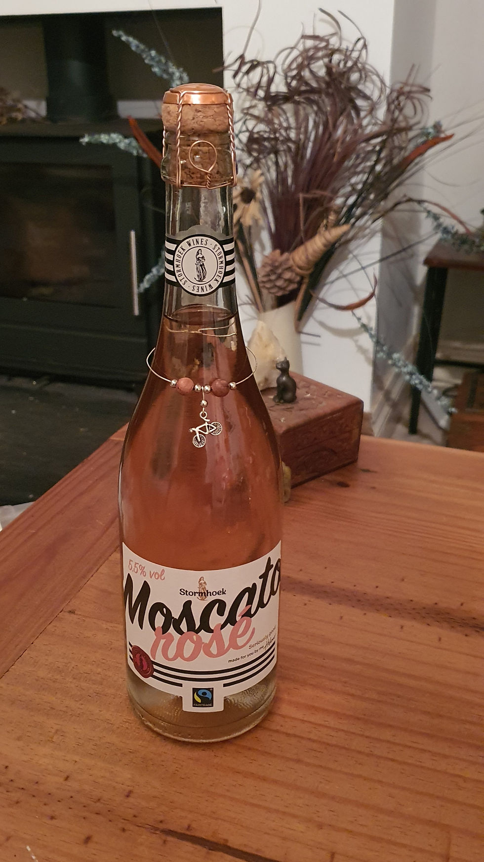 Thumbnail: 🚵🏻‍♂️ Cyclists Bicycle :  Whisky Champagne Bottle Charm - Any Large Decanter