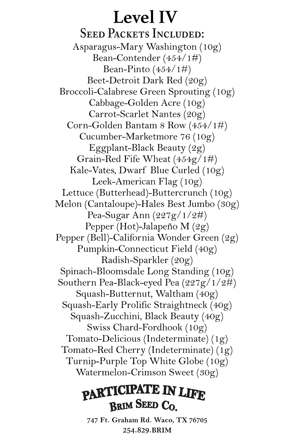 Thumbnail: Seed Bank Level IV