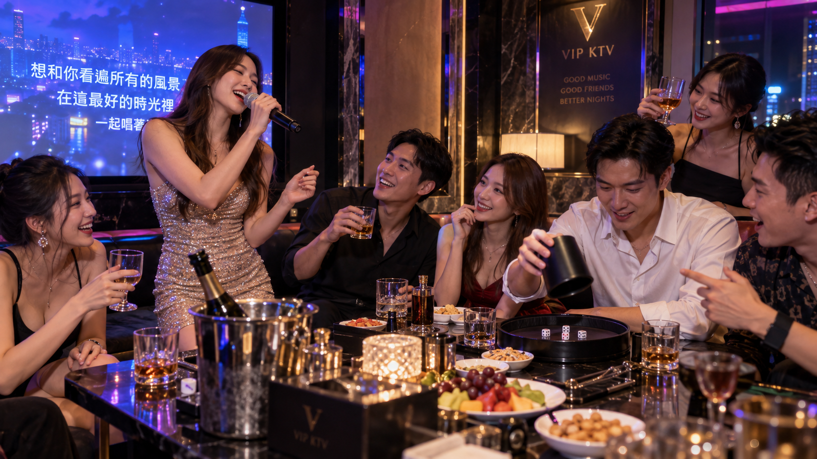 破冰後:唱歌、骰子、聚會