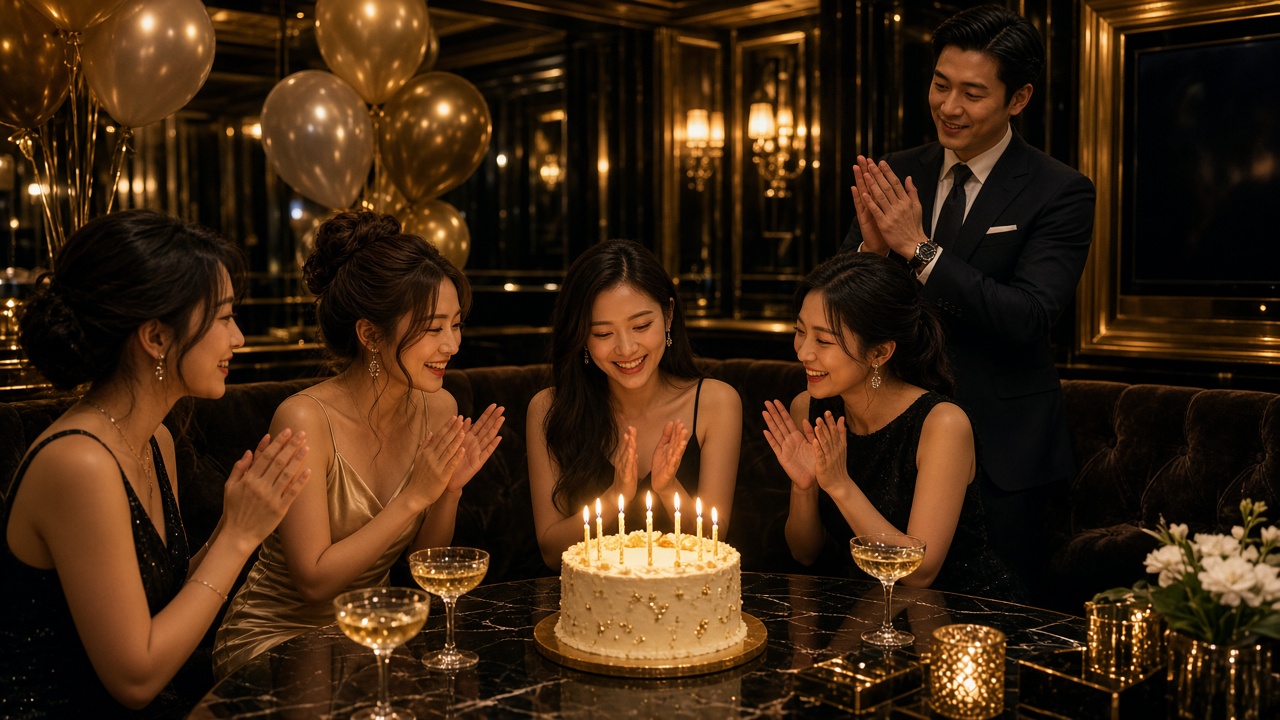 姊妹生日聚會情境,AI示意