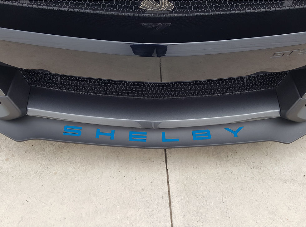 Thumbnail: Close-up of Shelby GT500 splitter vinyl inlays installed