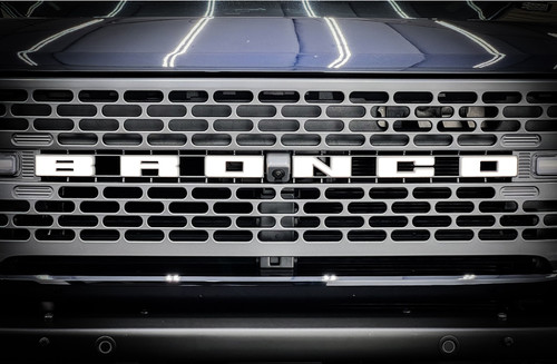 Bronco Grille Letters Overlay Bemaro Inc 