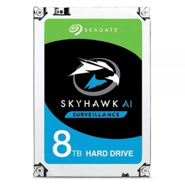 DISCO DURO SATA3 8TB SEAGATE SKYHAWK AI 7200 256MB ST8000VE000 SURVEILLANCE