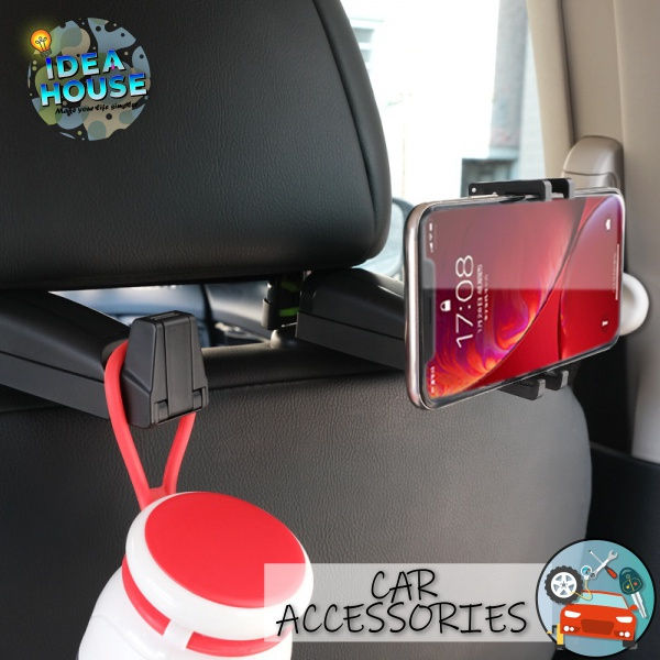 C012 车载电话支架 车用椅背挂钩 两用挂钩电话支架