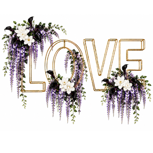Love Sign — With Florals