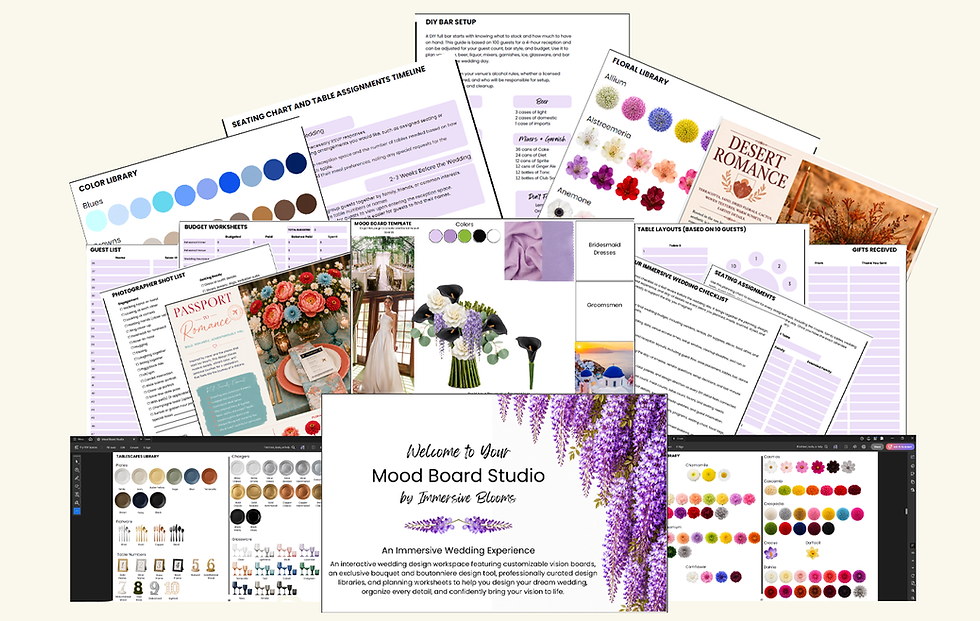 Seattle Event Planner | Immersive Bloom | Immersive Experiential Floral + Event Design Studio | Mood Board Studio