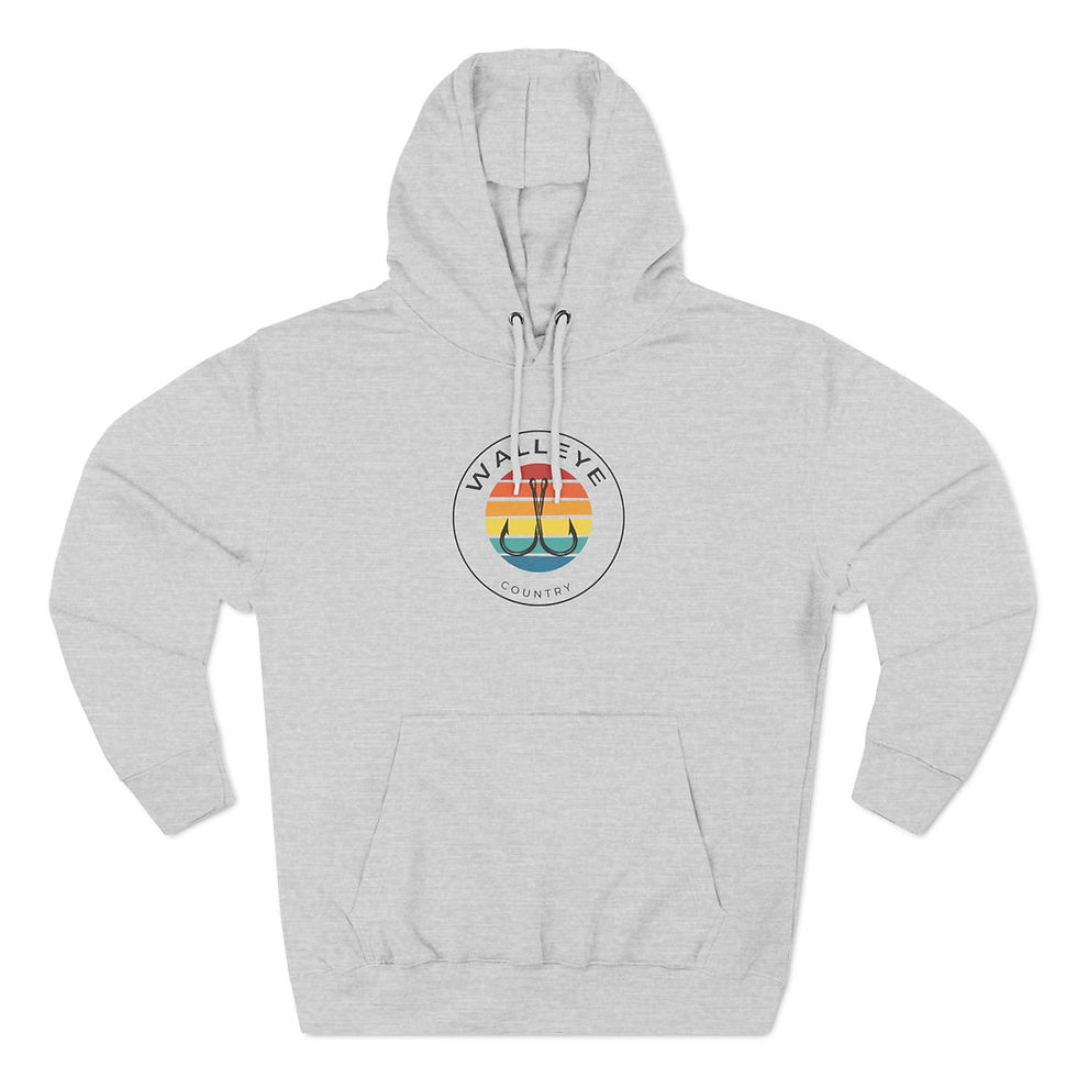 Thumbnail: Fleece Hoodie Walleye Country Cross Hooks Logo
