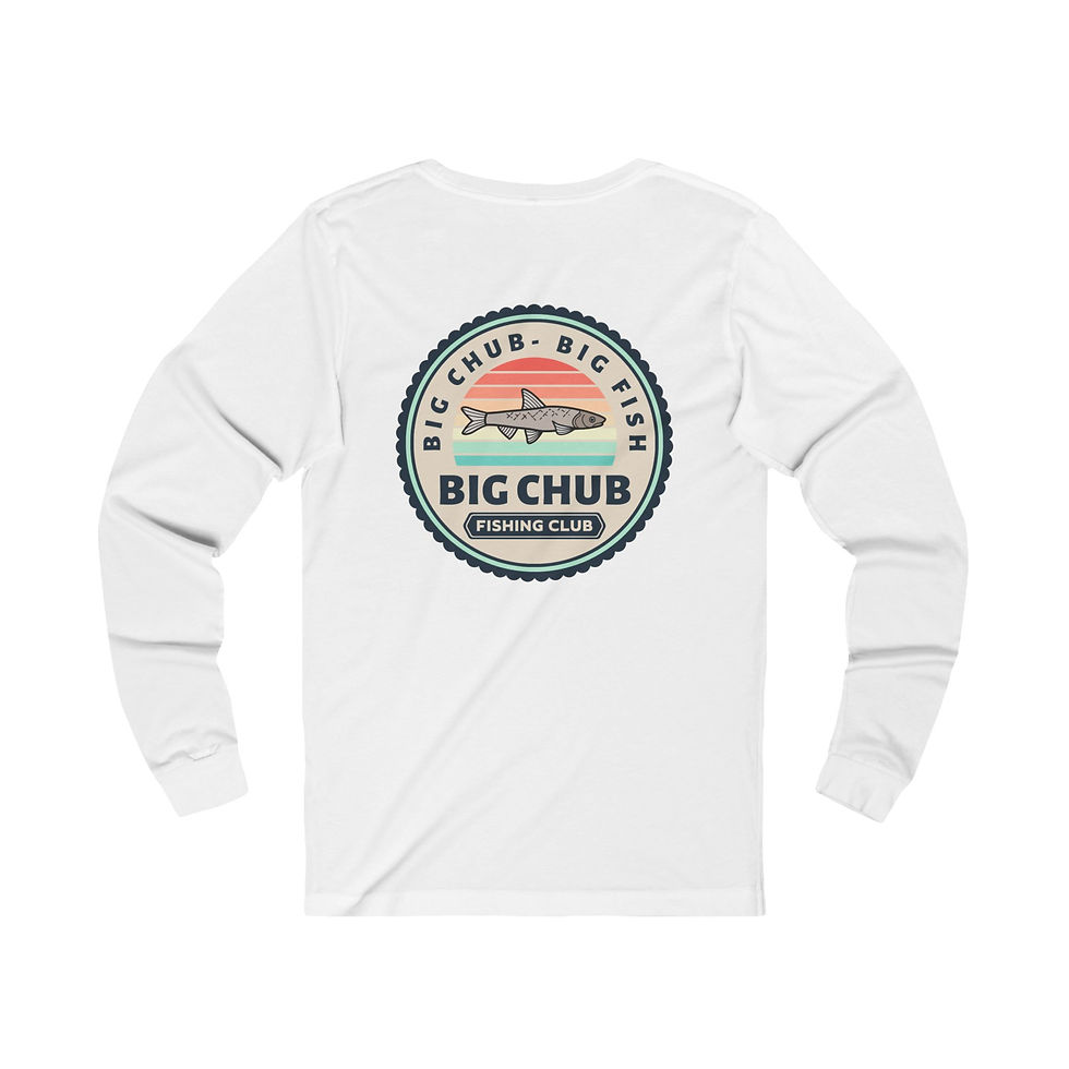 Thumbnail: Long Sleeve Tee - Big Chub Fishing Club Design