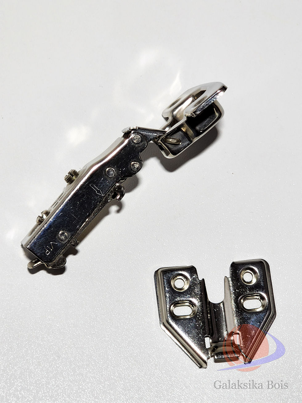 Miniature : Charnière à fermeture amortie en acier inox