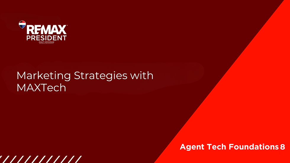 Marketing Strategies – Agent Technology Foundations 8