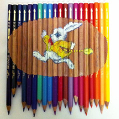 Acrylic paing on pencils
