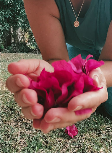 Abundance Hands with Flowers
