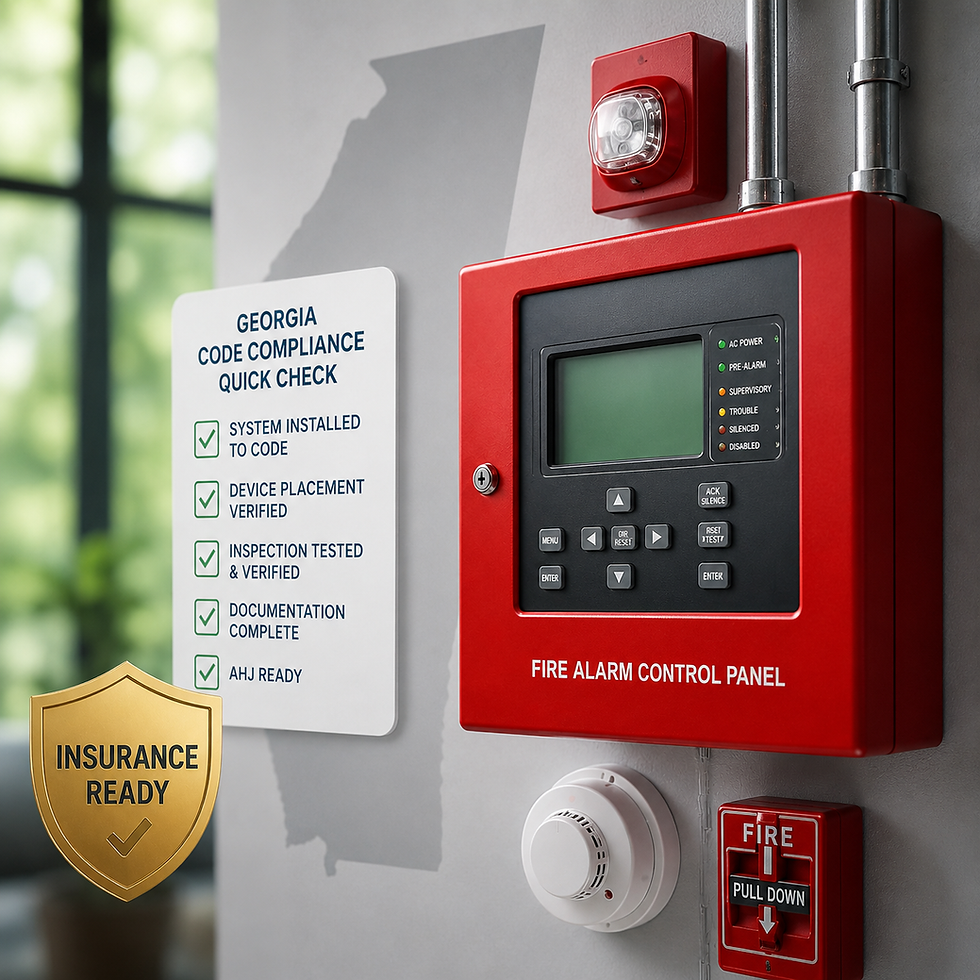fire alarm control panel with check list.png