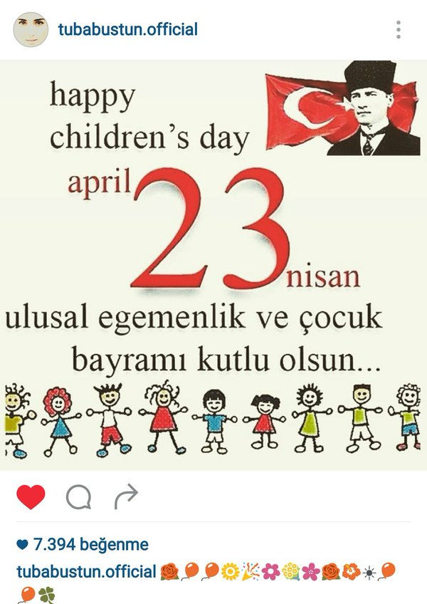 Çocuklara verilen en büyük hediye, ‪#‎23nisanulusalegemenlikvecocukbayrami‬ kutlu olsun..