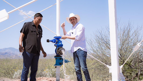 Entrega Secretaría de Bienestar tanque elevado de agua potable en Huásabas