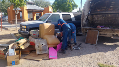 Retira Gobierno de Hermosillo 32 toneladas de cacharros al Norte de la ciudad