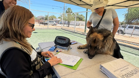 Lleva Gobierno de Sonora jornada de salud para animales de compañía a colonia de Hermosillo
