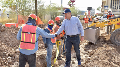 Avanza a buen ritmo obra de paso a desnivel Colosio y Solidaridad: Toño Astiazarán