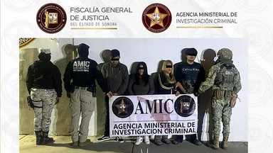 Cateo interinstitucional en Sonoyta deja cuatro detenidos y aseguramiento de droga