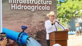 Con el respaldo de la Presidenta Sheinbaum fortalecemos la infraestructura hidroagrícola en el sur del estado: Gobernador Durazo