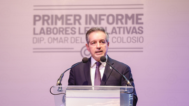 Diputado Omar Del Valle Colosio rinde su Primer Informe de Labores Legislativas en Hermosillo