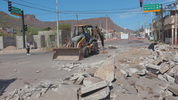 Inicia Ayuntamiento de Guaymas obra de pavimentación en sector Las Colinas