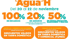 Regresa el Buen Fin 2025 de AguaH con descuentos de hasta el 100% en recargos