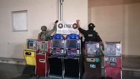 Asegura operativo AMIC-DEFENSA 20 máquinas tragamonedas en Ciudad Obregón
