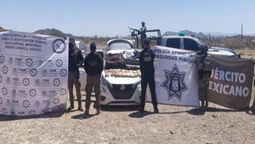 Mesa Estatal de Seguridad logra decomiso masivo de droga, vehículos y detención de 136 personas en Sonora