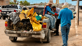 Realizan la Semar y Ayuntamiento jornada de limpieza en malecón de Bellavista