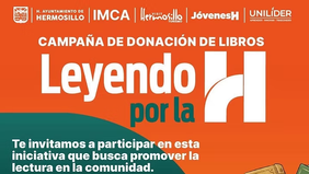 Promueve Ayuntamiento de Hermosillo campaña de donación de libros “Leyendo por la H”