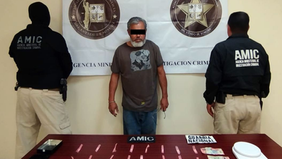 Cateo positivo permite aseguramiento de droga y detención de sujeto en San Luis Río Colorado