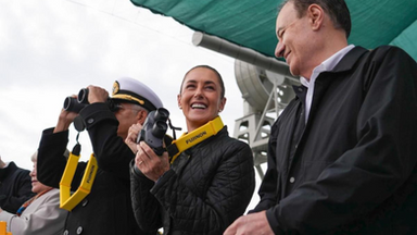 Sheinbaum y Durazo consolidan primer arrecife artificial del país con hundimiento ex buque”