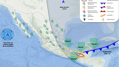 Se espera clima cálido por la tarde en algunas zonas de Sonora