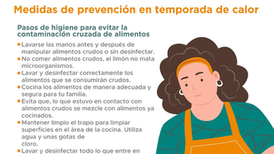 Emite Salud Pública Municipal recomendaciones para prevenir la contaminación cruzada por alimentos
